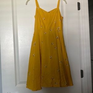 Old Navy Yellow Dress with Flowers